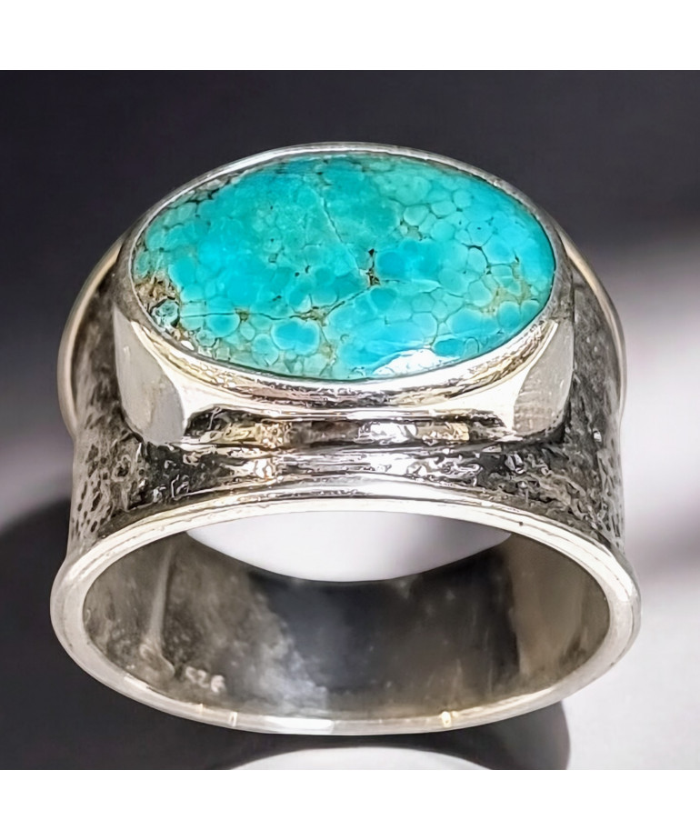 Bague Turquoise Argent 925 Taille 60 (s)