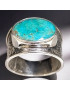 Bague Turquoise Argent 925 Taille 60 (s)