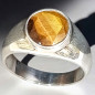 Bague Œil de tigre Argent 925 Taille 66 (s)