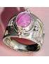 Bague Rubis Etoilé Argent 925 Taille 60 (s)