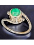 Bague Malachite Argent 925 (s)