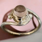 Bague Quartz rose Argent 925 Taille 54 (s)