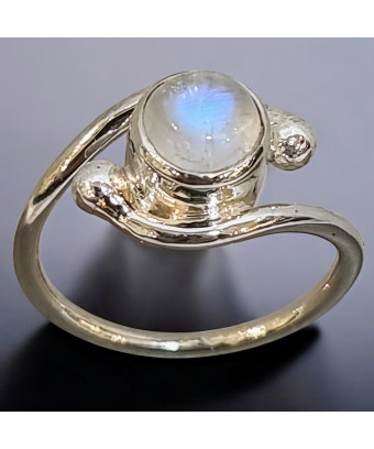 Bague Pierre de lune Argent 925 (s)