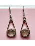 Boucles Quartz rose Argent 925 (s)