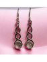 Boucles Quartz rose Argent 925 (s)