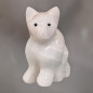 Chat Onyx blanche 6cm
