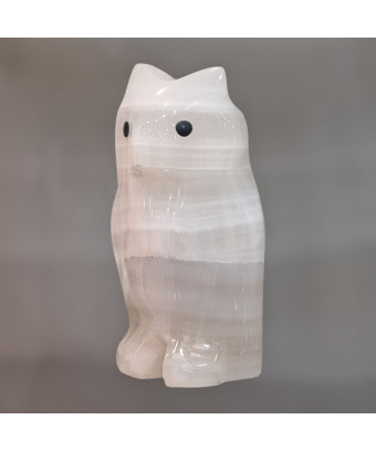 Chouette Onyx blanche 6cm