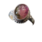 Bague tourmaline melon d'eau argent 925 Taille 59