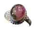Bague tourmaline melon d'eau argent 925 Taille 59