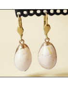 Boucles Coquillages Plaquées or