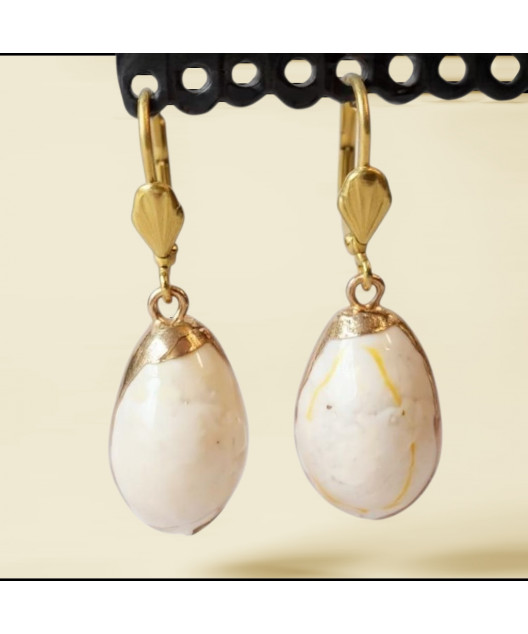 Boucles Coquillages Plaquées or