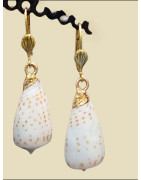 Boucles Coquillages Plaquées or