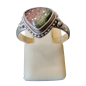 Bague tourmaline melon d'eau argent 925 Taille 56