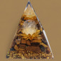 Pyramide Orgonite de protection Œil de tigre et Boule Cristal de roche 6cm (s) Pyramide Orgonite de protection Œil de tigre et Boule Cristal de roche 6cm (s)