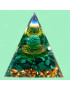 Pyramide Orgonite de protection Malachite 6cm (s)