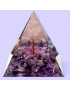 Pyramide Orgonite de protection Améthyste arbre 6cm (s)