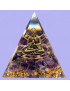 Pyramide Orgonite de protection Améthyste Bouddha 6cm (s)