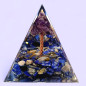 Pyramide Orgonite de protection Lapis-lazuli et Arbre Améthyste 5cm (s)