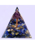 Pyramide Orgonite de protection Lapis-lazuli et Arbre Améthyste 5cm (s)