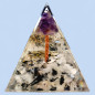 Pyramide Orgonite de protection Pierre de lune et Arbre Améthyste 5cm (s) Pyramide Orgonite de protection Pierre de lune et Arbre Améthyste 5cm (s)