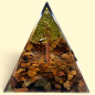 Pyramide Orgonite de protection Œil de tigre et Arbre Péridot 5cm (s) Pyramide Orgonite de protection Œil de tigre et Arbre Péridot 5cm (s)