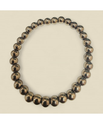Bracelet Pyrite Pierres rondes (s)