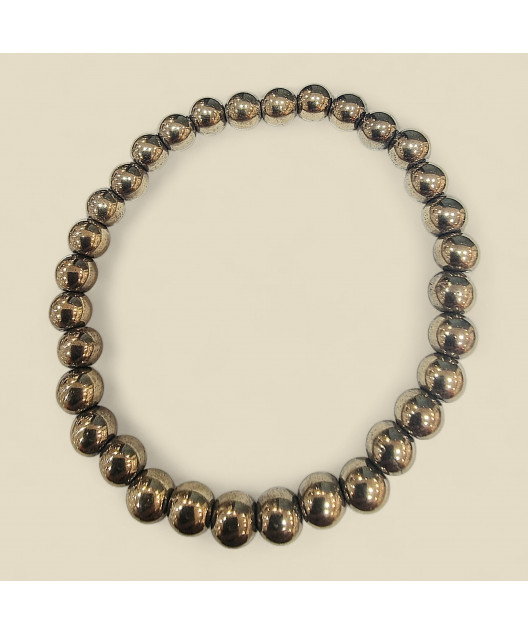 Bracelet Pyrite Pierres rondes (s)