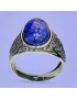 Bague Lapis-lazuli Acier inox