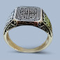 Bague Argent 925 Type Chevalière Taille 68 (s)