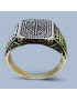 Bague Argent 925 Type Chevalière Taille 68