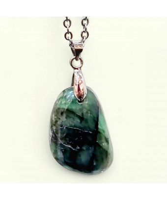 Pendentif Emeraude avec chaîne