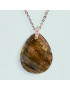 Pendentif Labradorite goutte avec chaîne