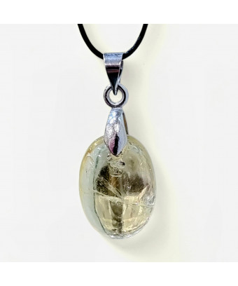 Pendentif Citrine sur cordon réglable