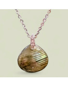 Pendentif Labradorite avec chaîne (s)