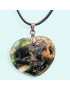 Pendentif Chrysoprase Cœur avec cordon