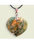 Pendentif Chrysoprase Cœur avec cordon