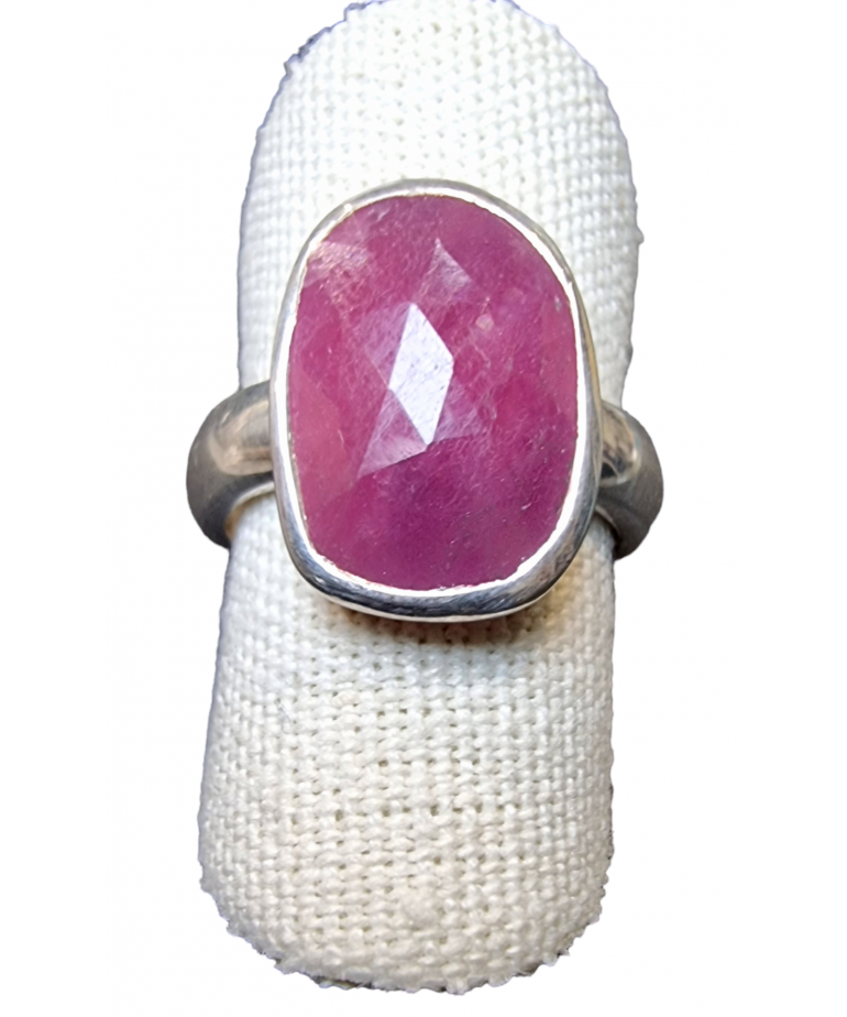 Bague Rubis argent 925 Taille 56