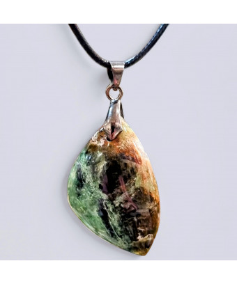 Pendentif Chrysoprase avec cordon (s)
