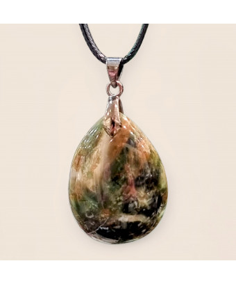 Pendentif Chrysoprase avec cordon