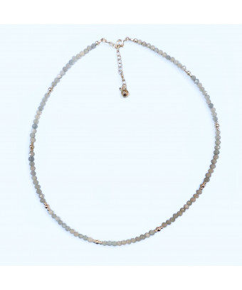 Collier Aigue marine Argent 925 (s)