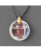 Pendentif Cristal de roche sur cordon (s)