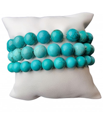 Bracelet Turquoise Pierres rondes (s)