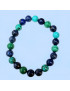 Bracelet Turquois Malachite Lapis-lazuli Pierres rondes 8mm ( s )