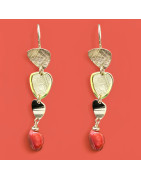 Boucles Corail Argent 925 Plaqué or Vermeil (s)