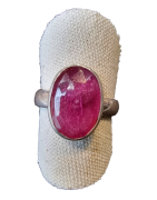 Bague Rubis argent 925 Taille 60
