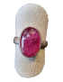 Bague Rubis argent 925 Taille 60