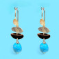 Boucles Turquoise Argent 925 Plaqué or Vermeil (s)