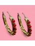 Boucles Corail Argent 925 Plaqué or Vermeil (s)