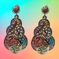 Boucles Email Argent 925 Plaqué or Vermeil (s)