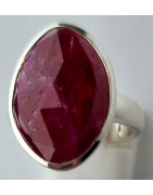 Bague Rubis argent 925 Taille 55